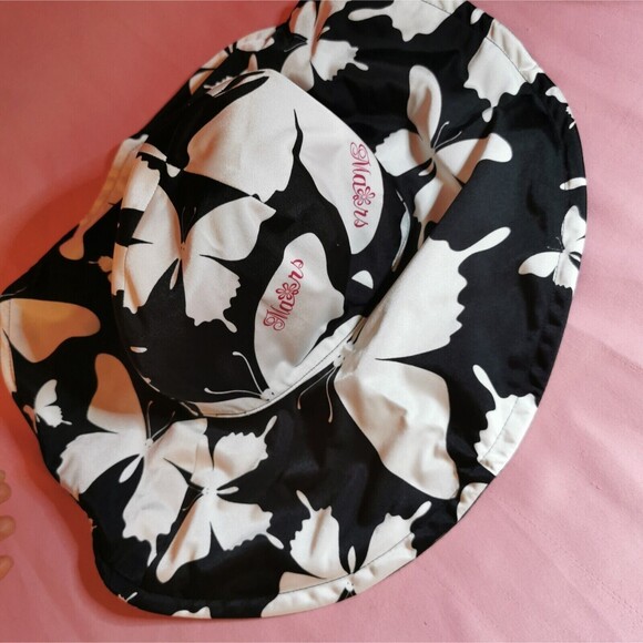 MA*RS Gyaru Hat Hair Accessory Butterfly Black White Agejo Gyaru Gal Style Rare main image 7